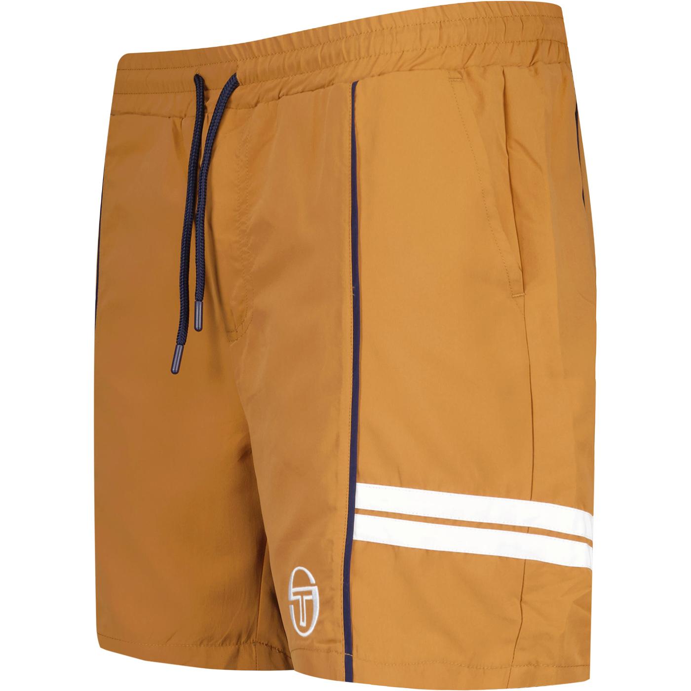 Sergio Tacchini Romolo Retro Swim Shorts in Meerkat/Gardenia