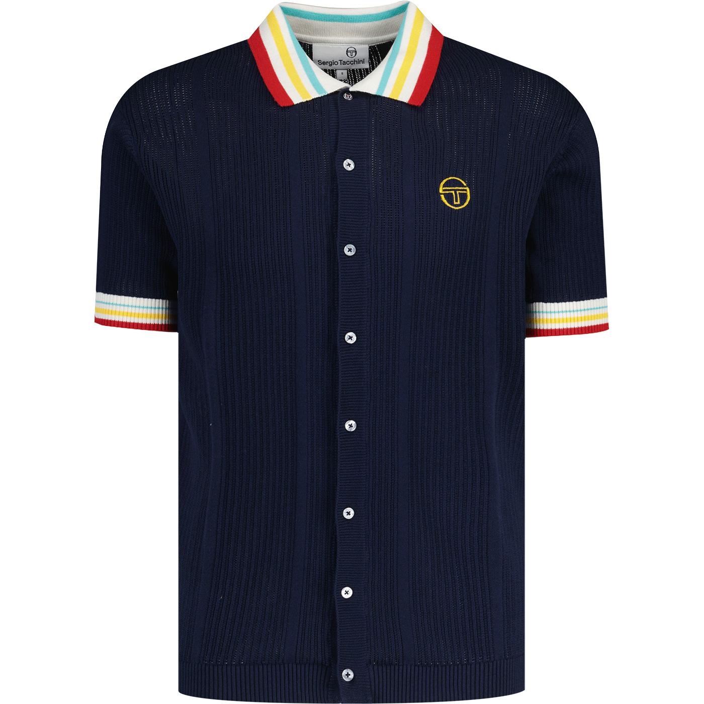 Slice Sergio Tacchini Drop Needle Tipped Polo MB/G
