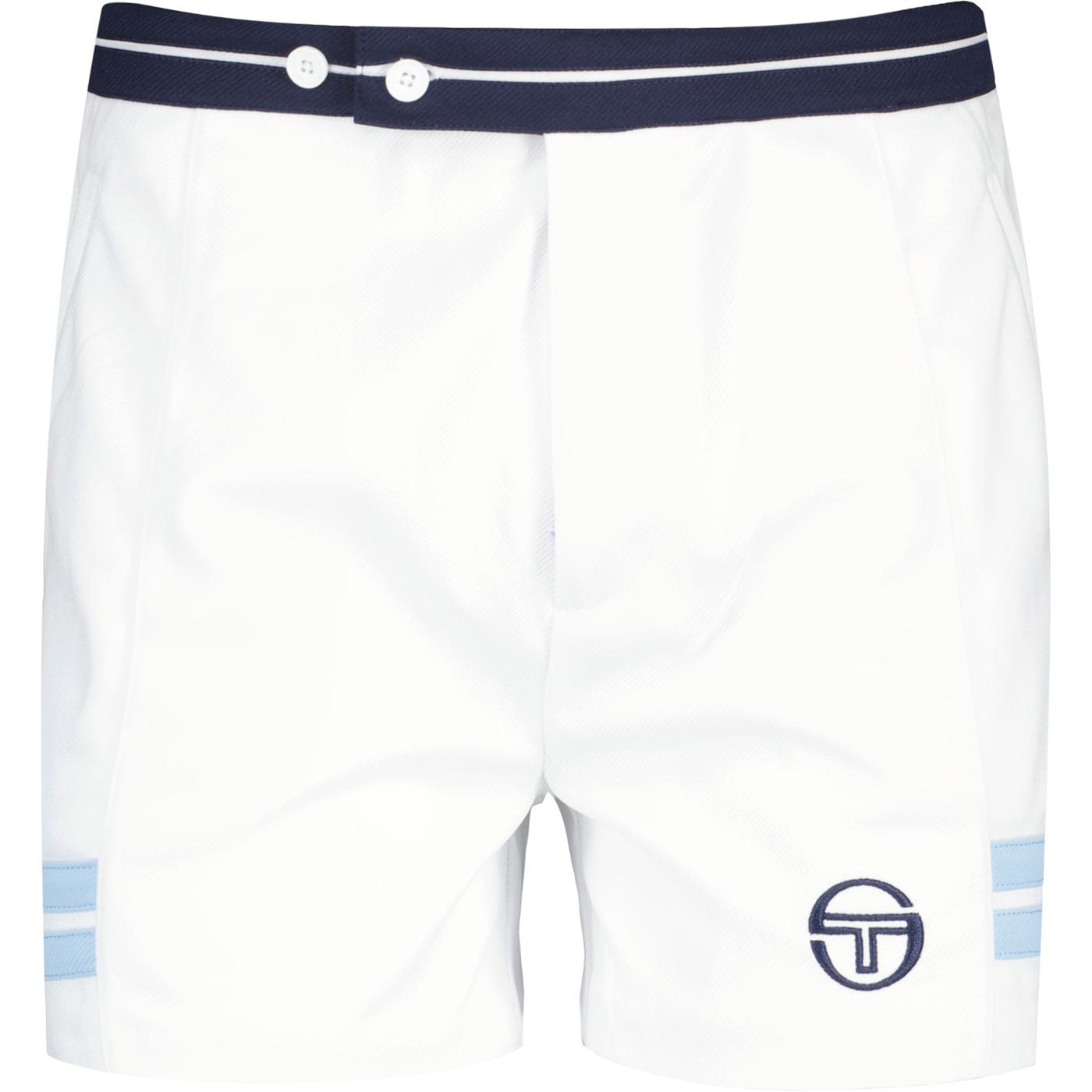 Supermac Sergio Tacchini Retro Tennis Shorts White