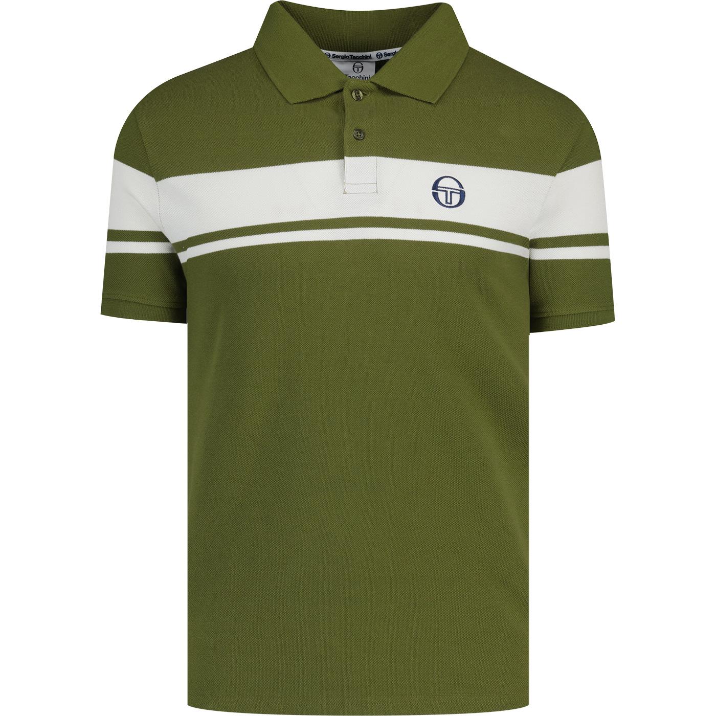 Young Line Sergio Tacchini 80s Stripe Polo Shirt S