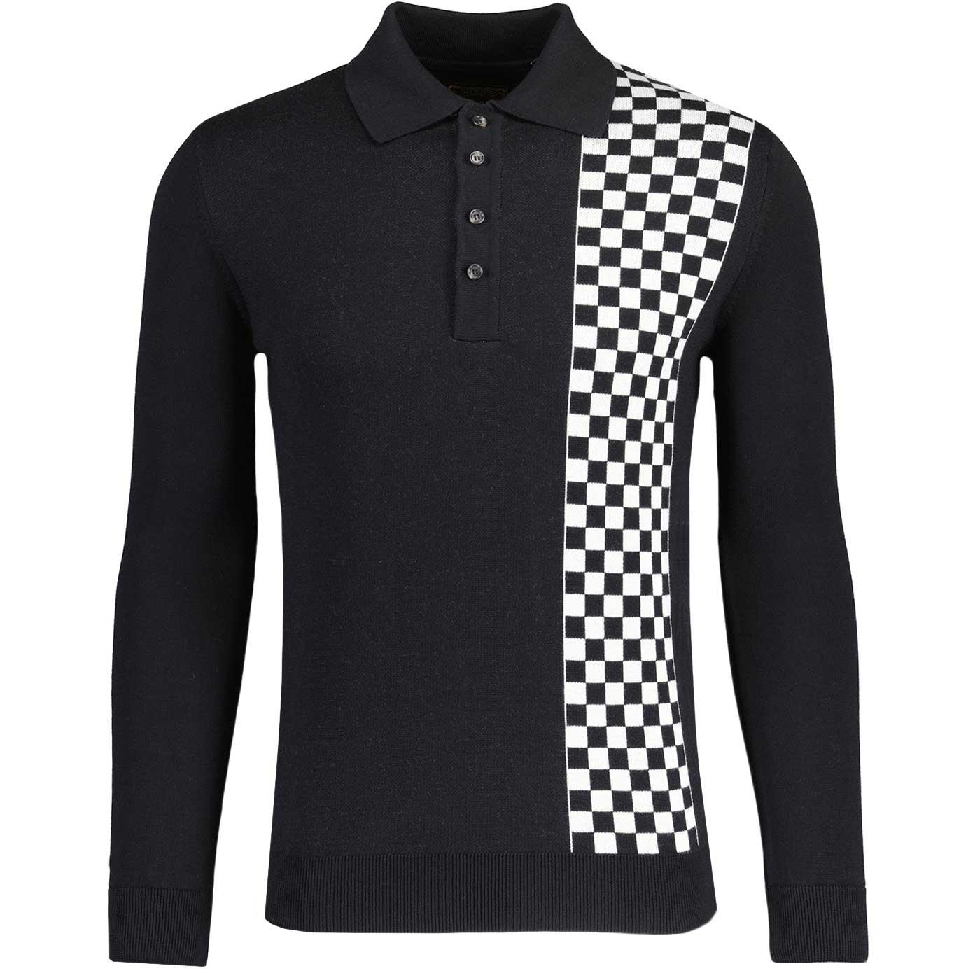 Weller Ska Soul Chequerboard 70s Mod Polo Shirt