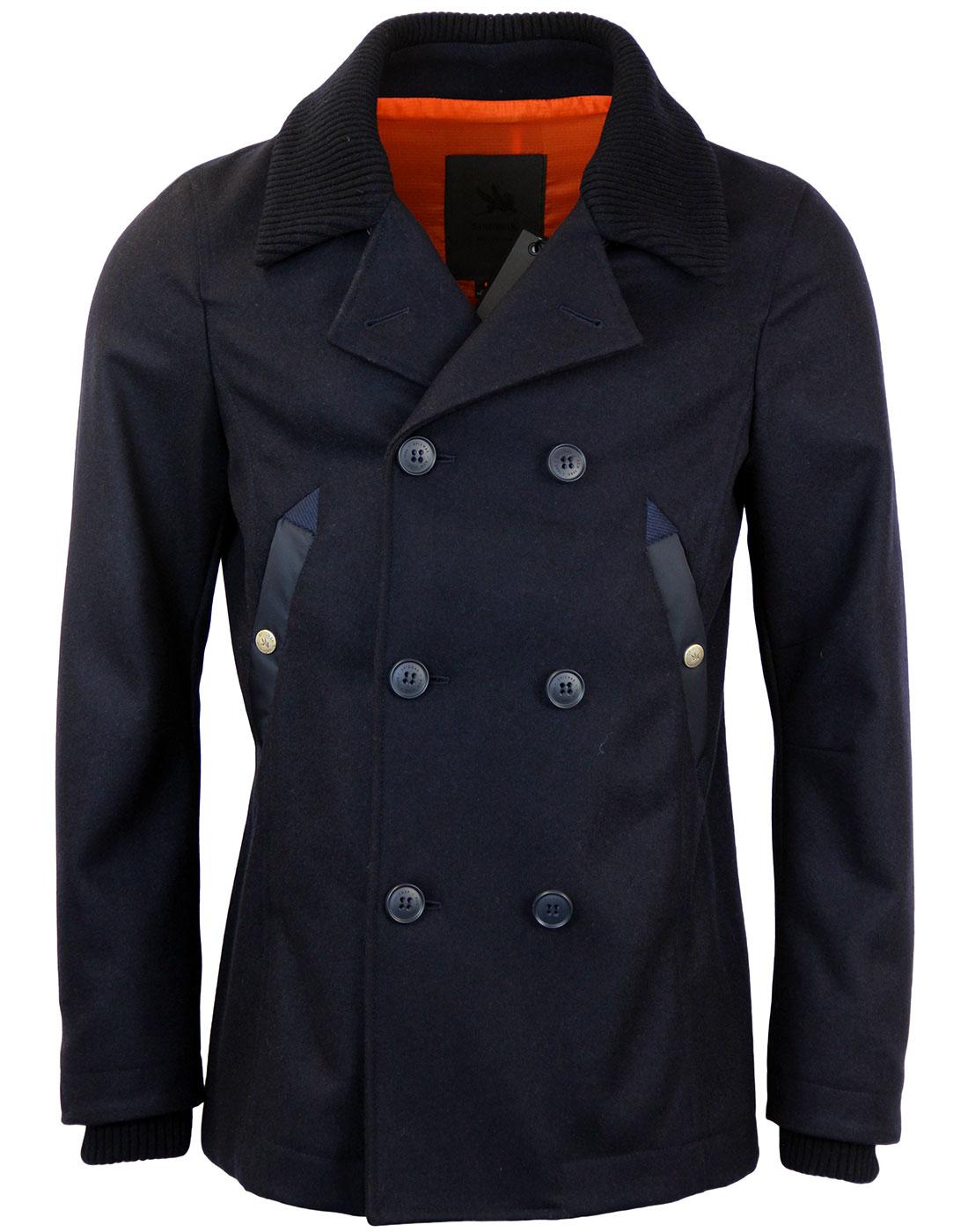 SPIEWAK Mod Wool Military Double Breasted Peacoat