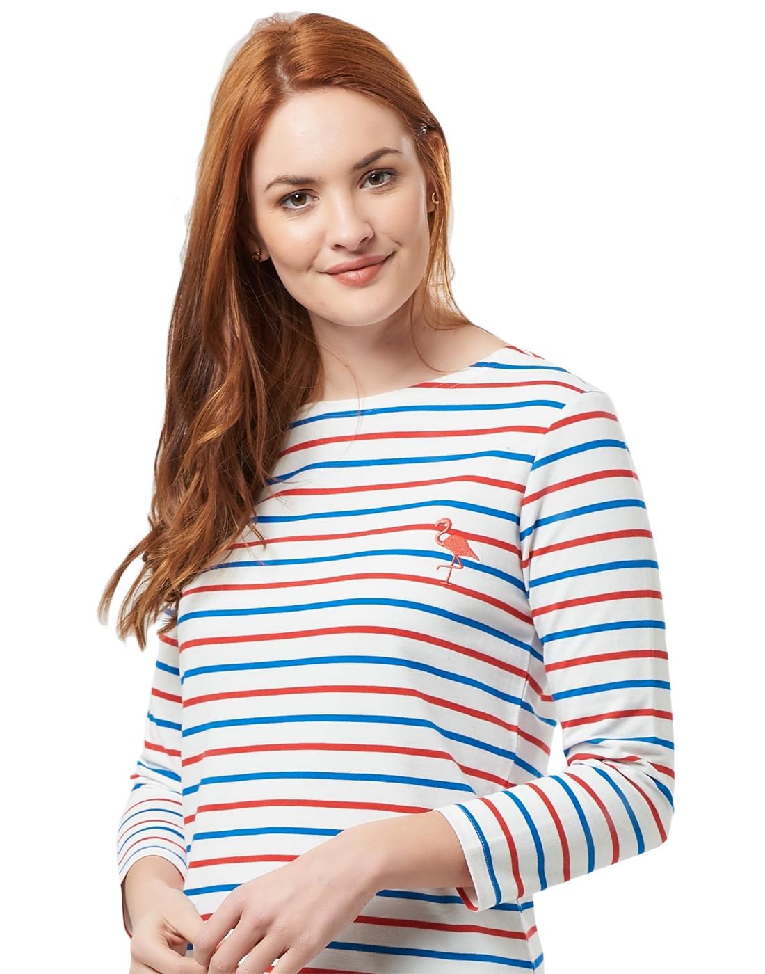 SUGARHILL BOUTIQUE Brighton Flamingo Breton 60s Top