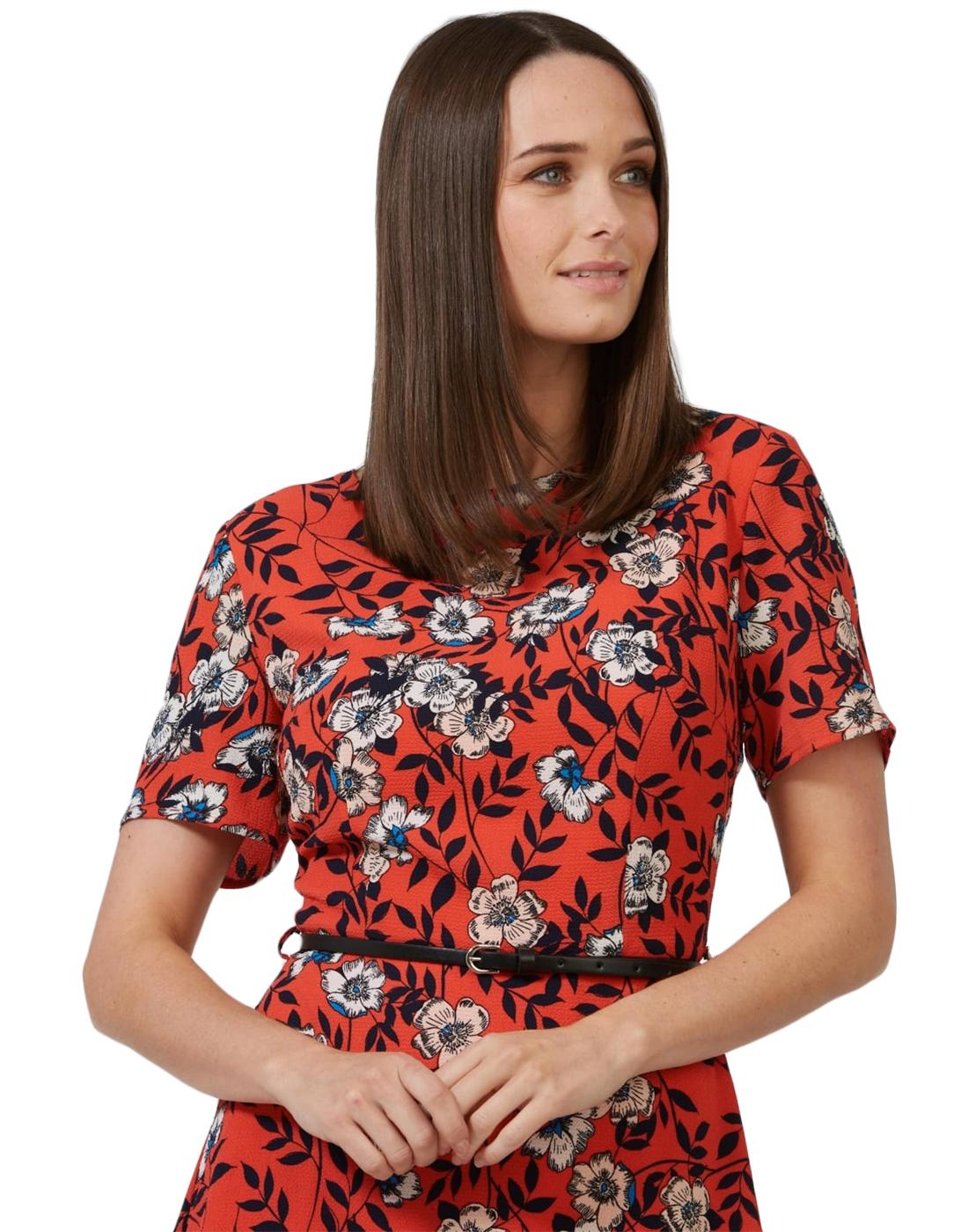 SUGARHILL BOUTIQUE Ohara Retro 1950s Floral Tea Dress