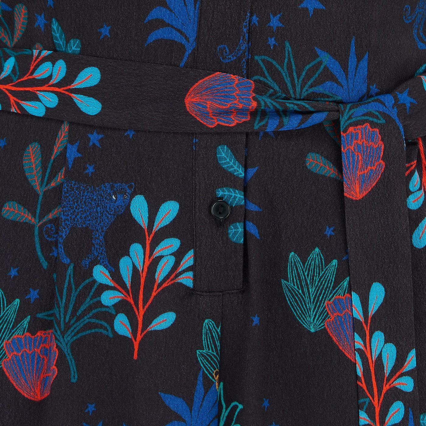 高評価なギフト SUGARHILL BRIGHTON Adele Retro 70s Night Leopard Jumpsuit 海外ガイド