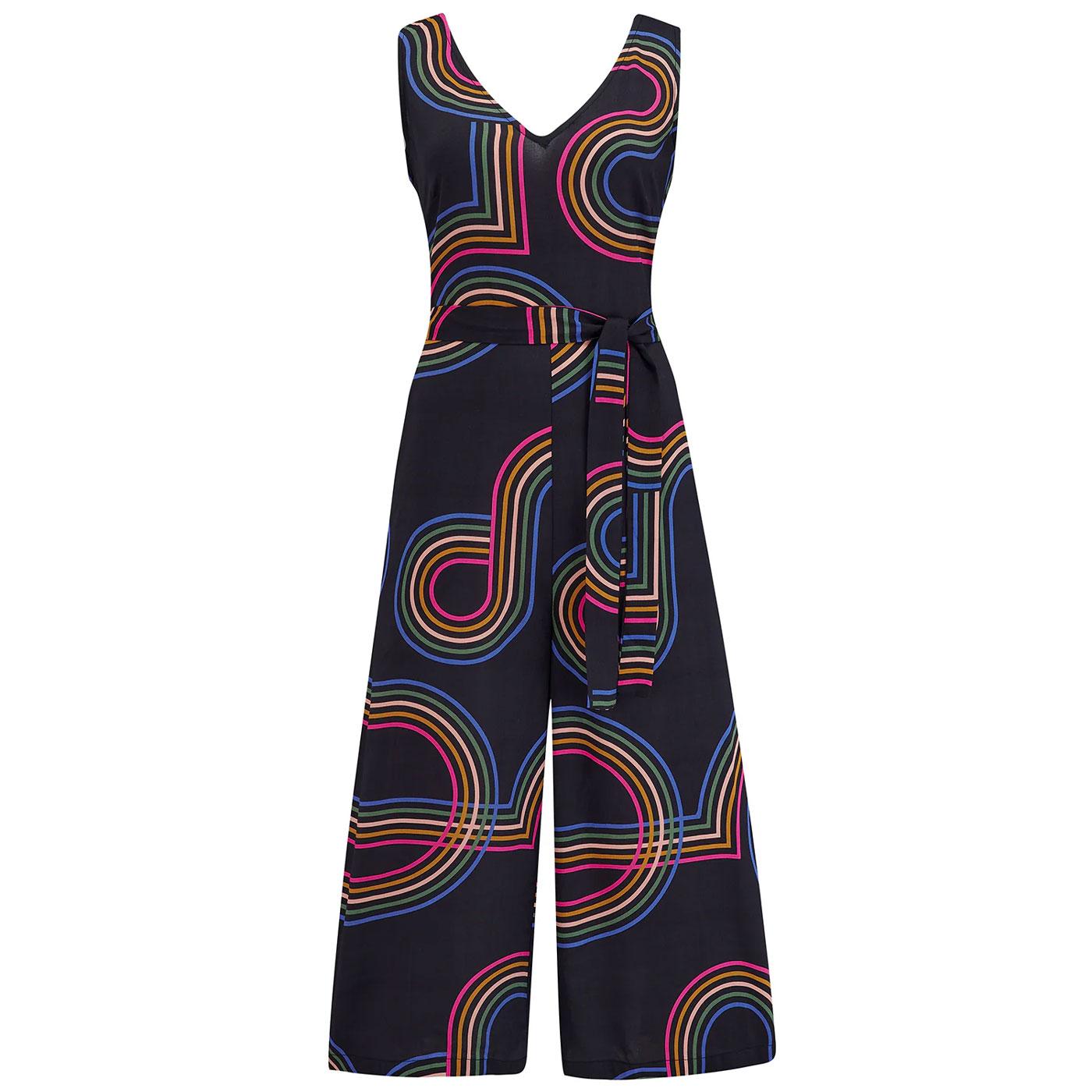 Lamiah Sugarhill Retro Racer Sleeveless Jumpsuit 