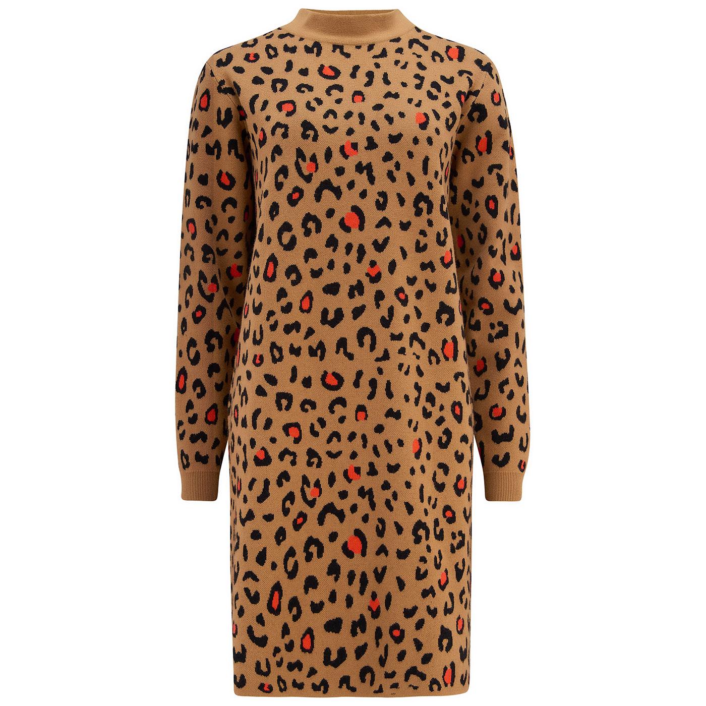 Axelle SUGARHILL BRIGHTON Retro Leopard Knit Dress