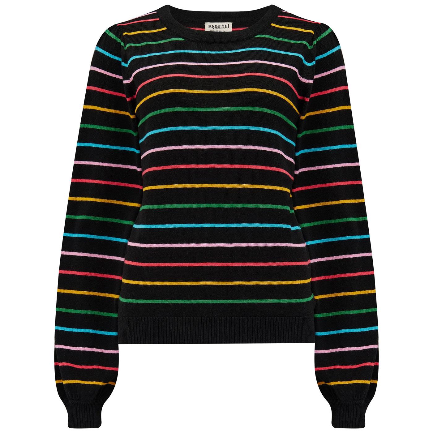 Madeline Sugarhill Retro Rainbow Stripes Jumper B