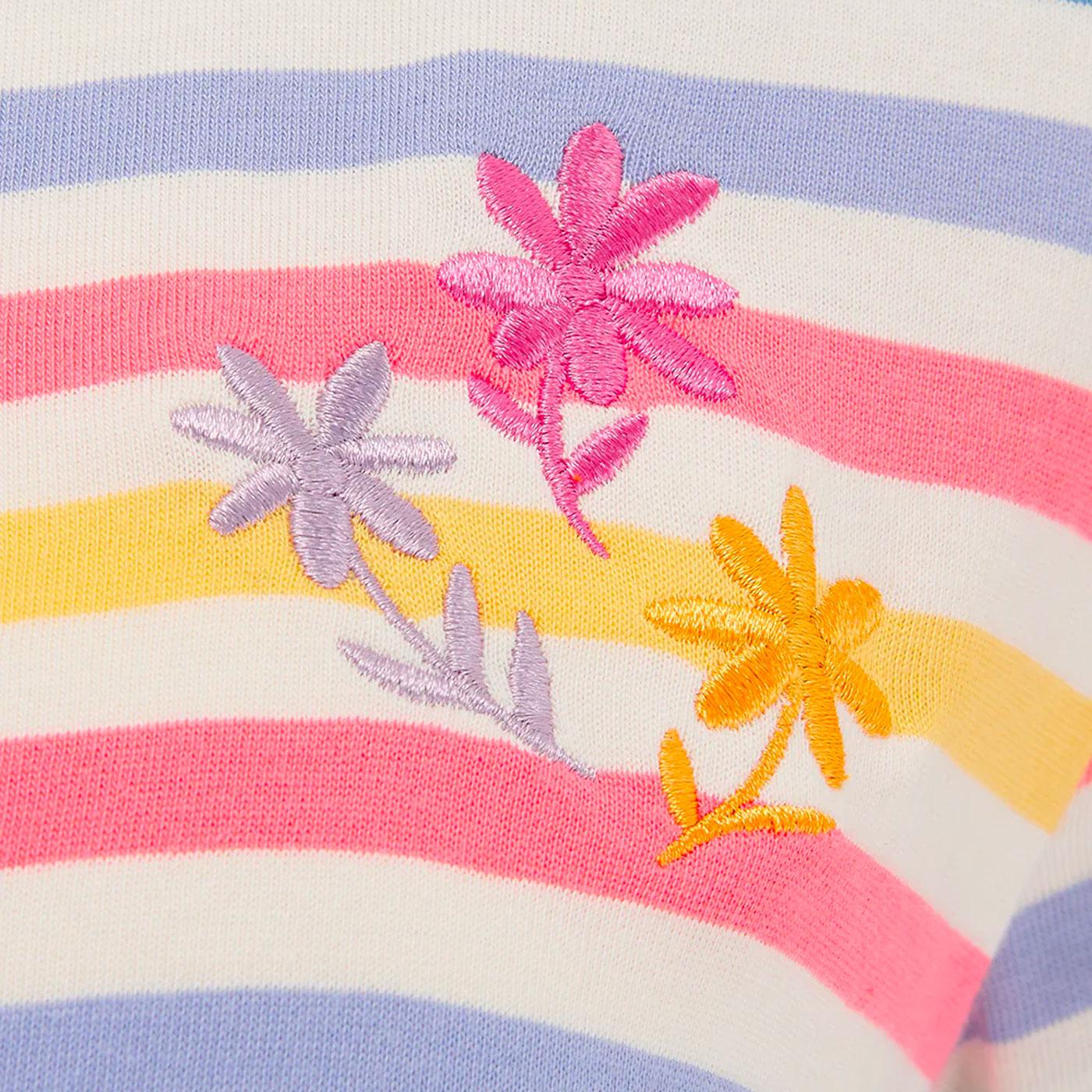 セット割ciatre flower stripe shirt GRN トップス