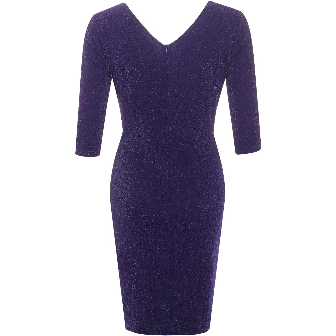 SUGARHILL BRIGHTON Millie Indigo Sparkle Wrap Dress