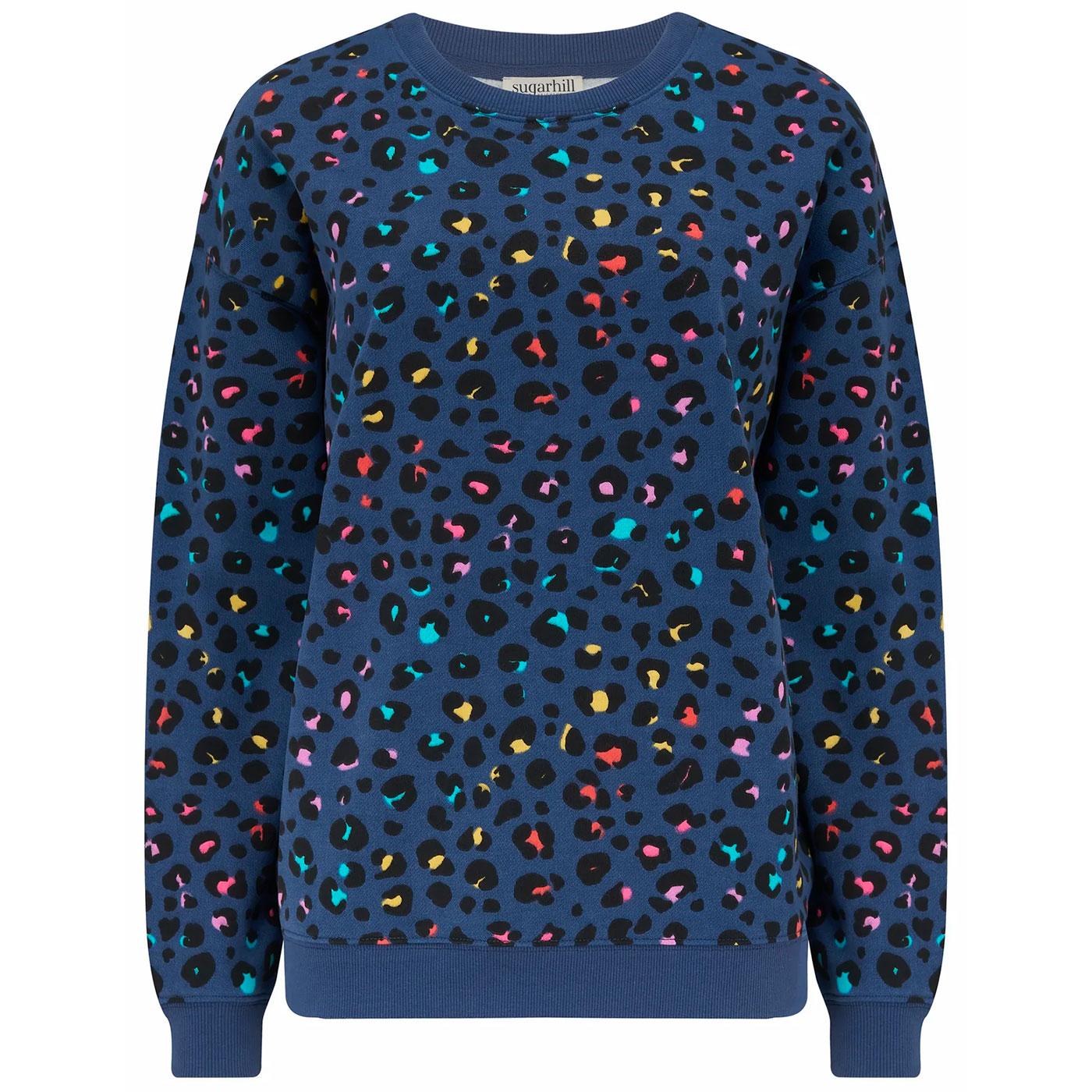 Noah SUGARHILL BRIGHTON Rainbow Leopard Sweater