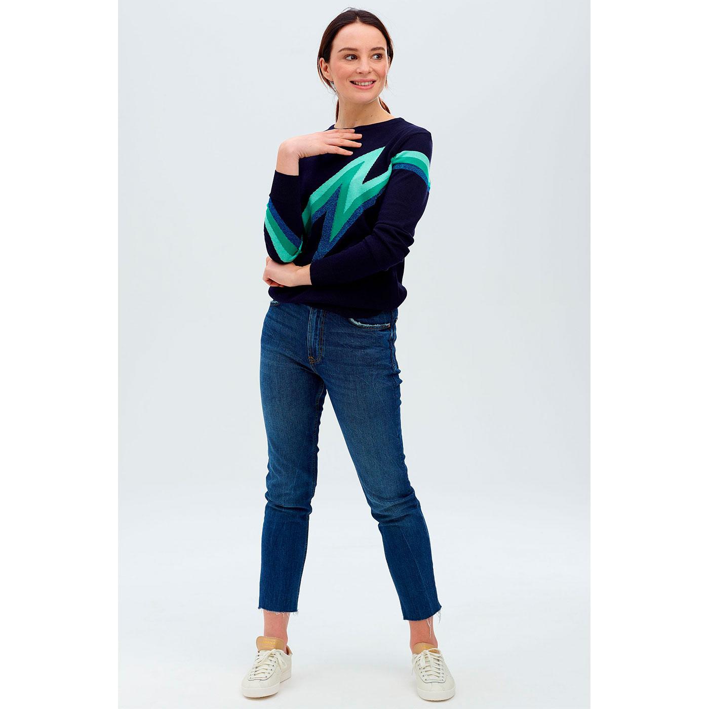 Rita SUGARHILL Retro Zap Cool Lightning Flash Jumper