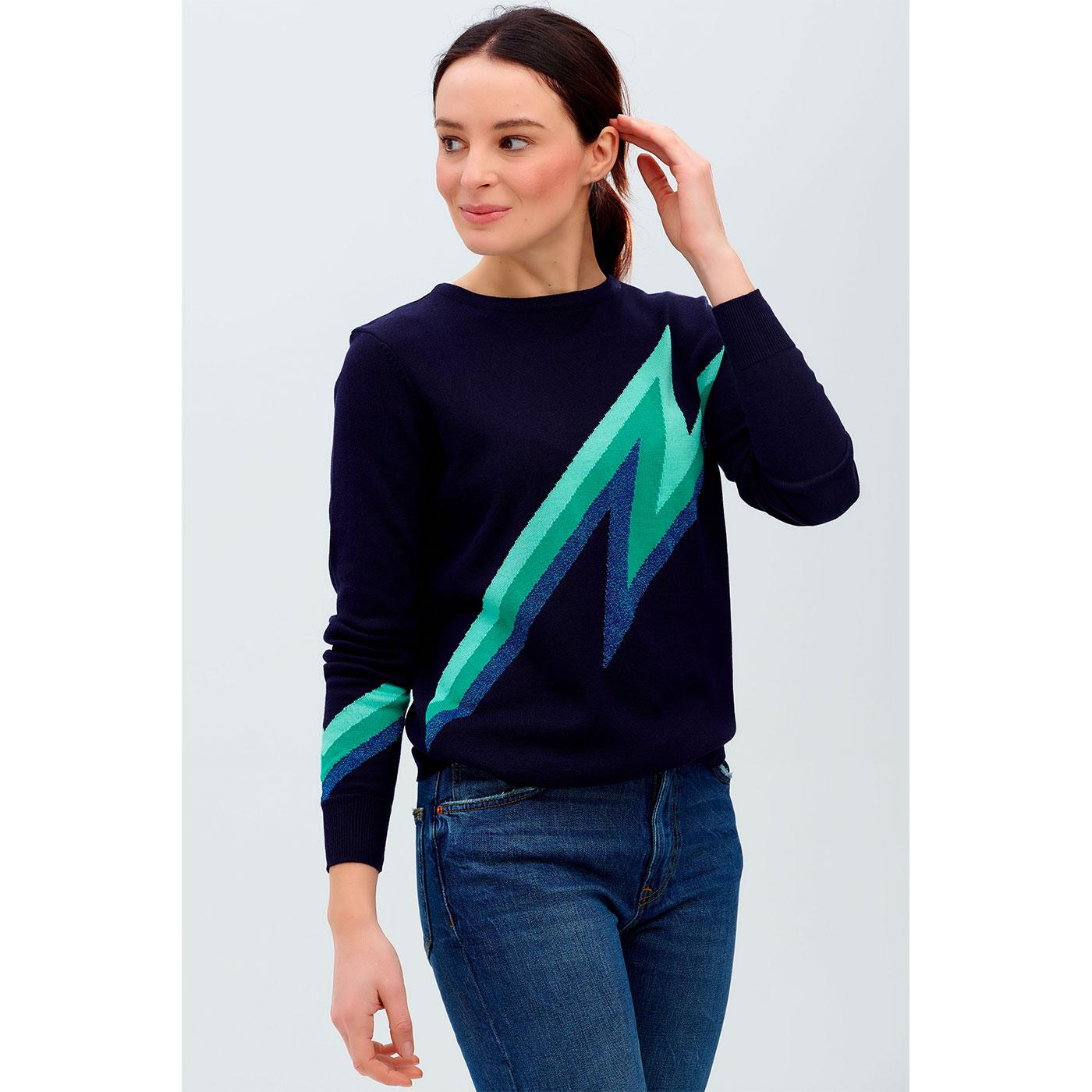 Rita SUGARHILL Retro Zap Cool Lightning Flash Jumper