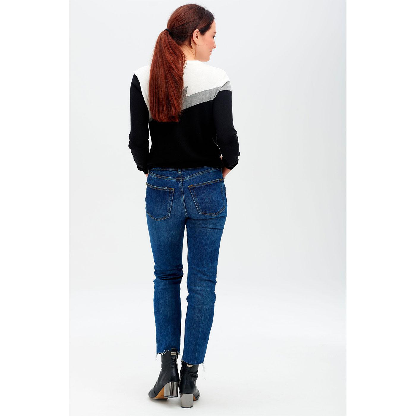 SUGARHILL Rita 70s Silver Lightning Flash Jumper