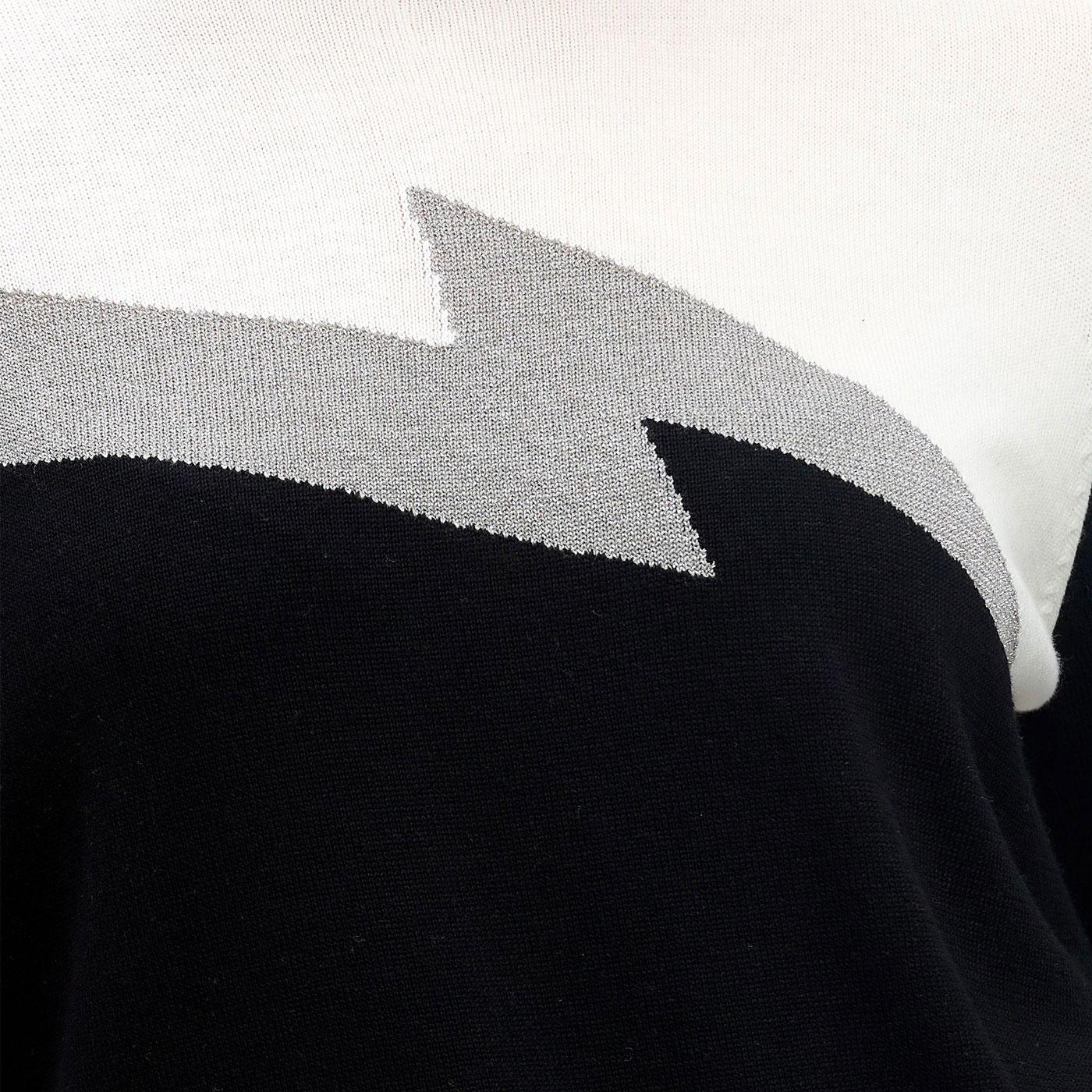 SUGARHILL Rita 70s Silver Lightning Flash Jumper