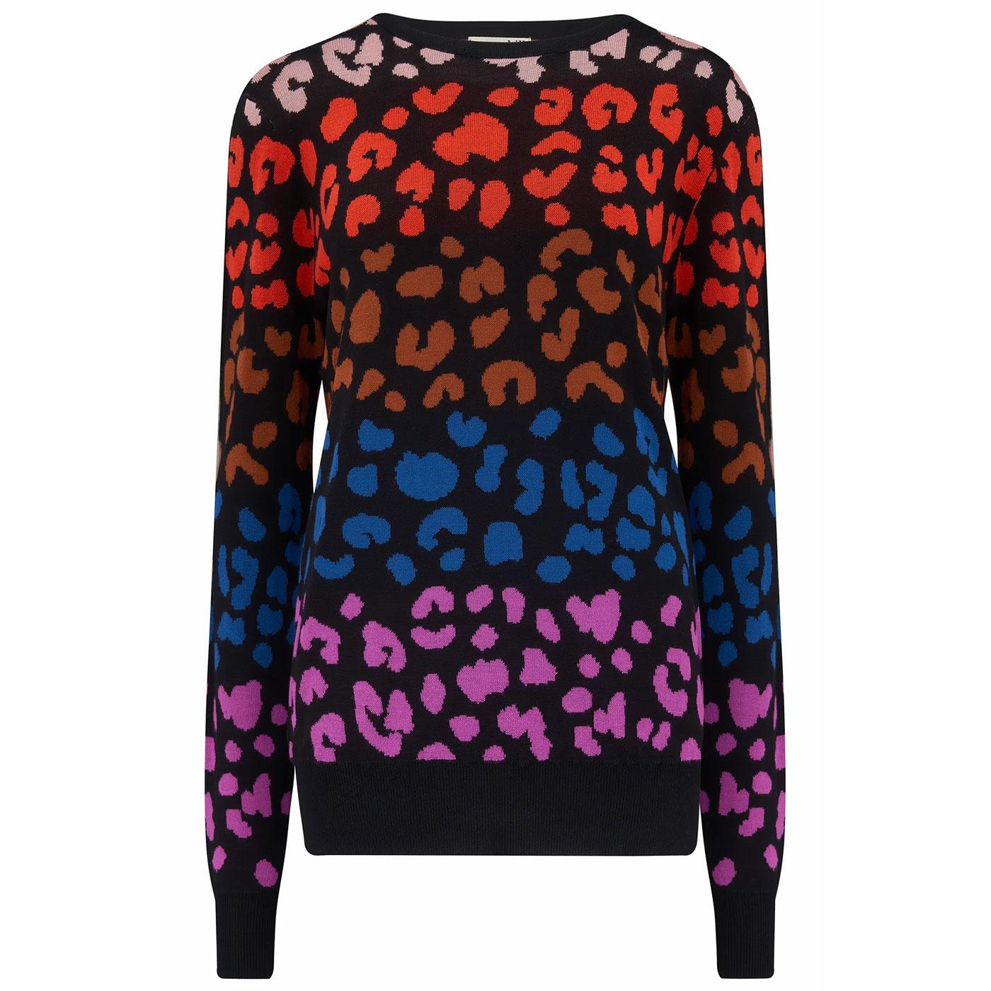 Callie SUGARHILL BRIGHTON Heart Leopard Sweater R