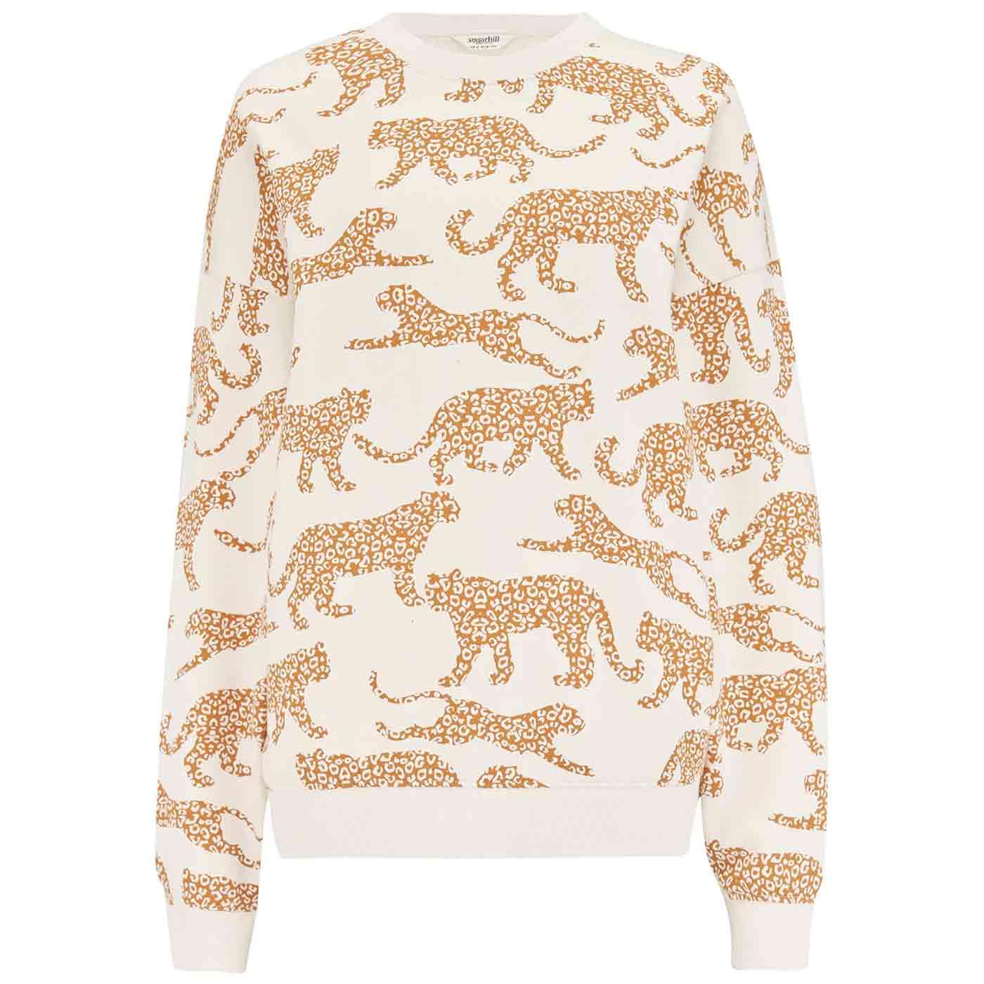 Eadie Sugarhill Relaxed Large Leopard Sweatshirt 