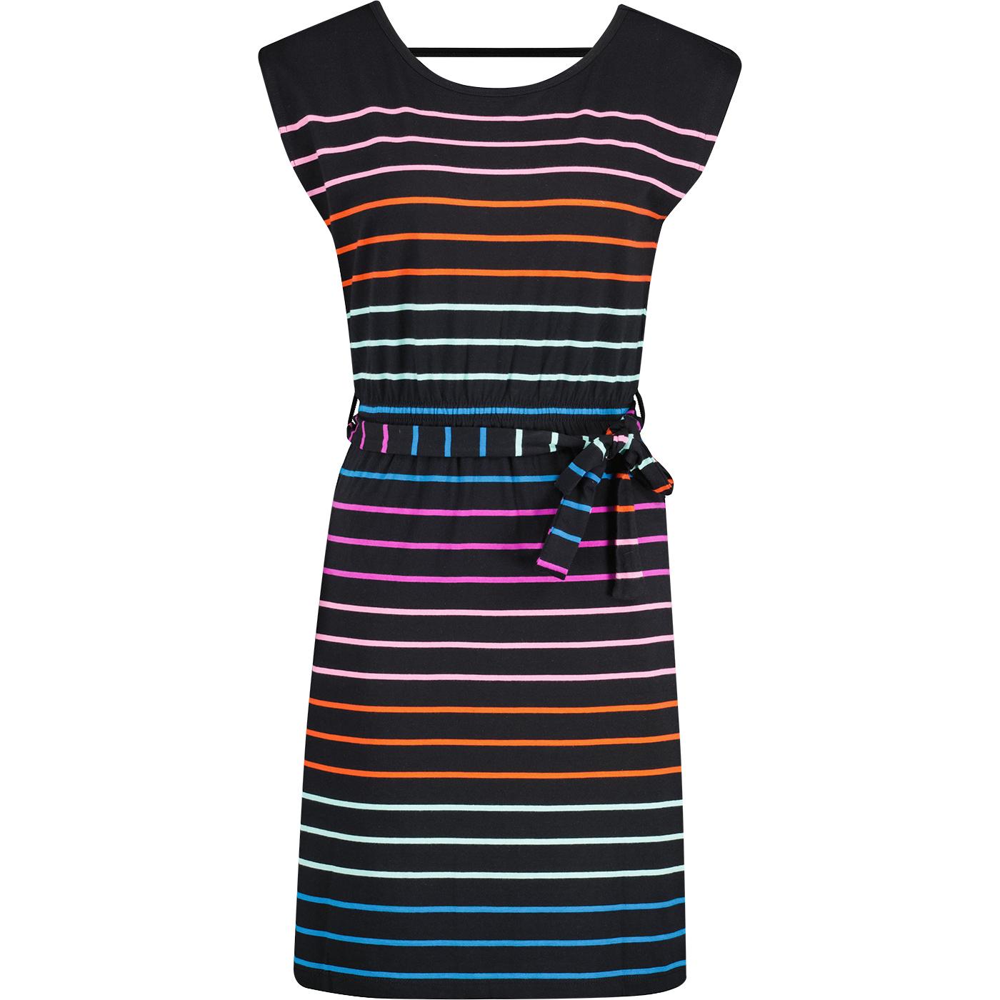 Hetty SUGARHILL Retro 70s Breton Stripe Dress (B)