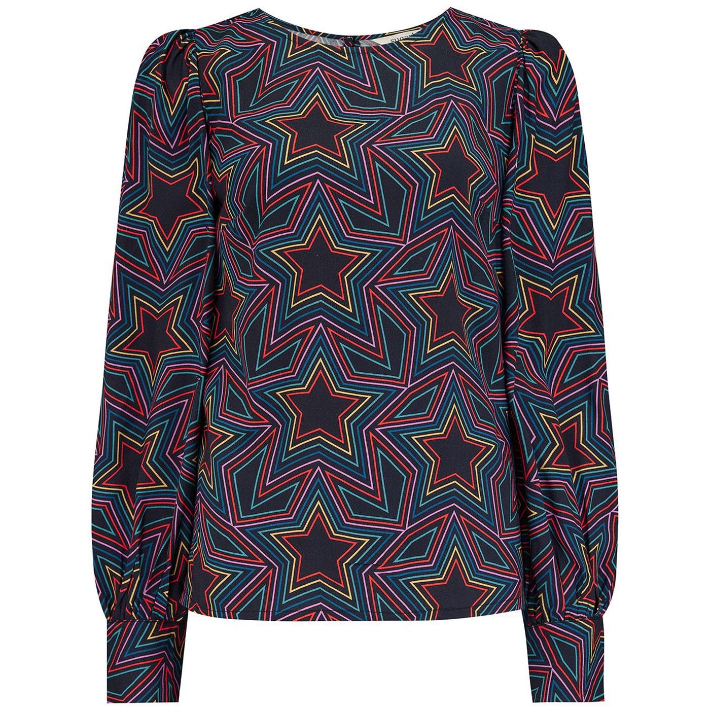 Ronnie Sugarhill Star Explosion Puff Sleeve Top 