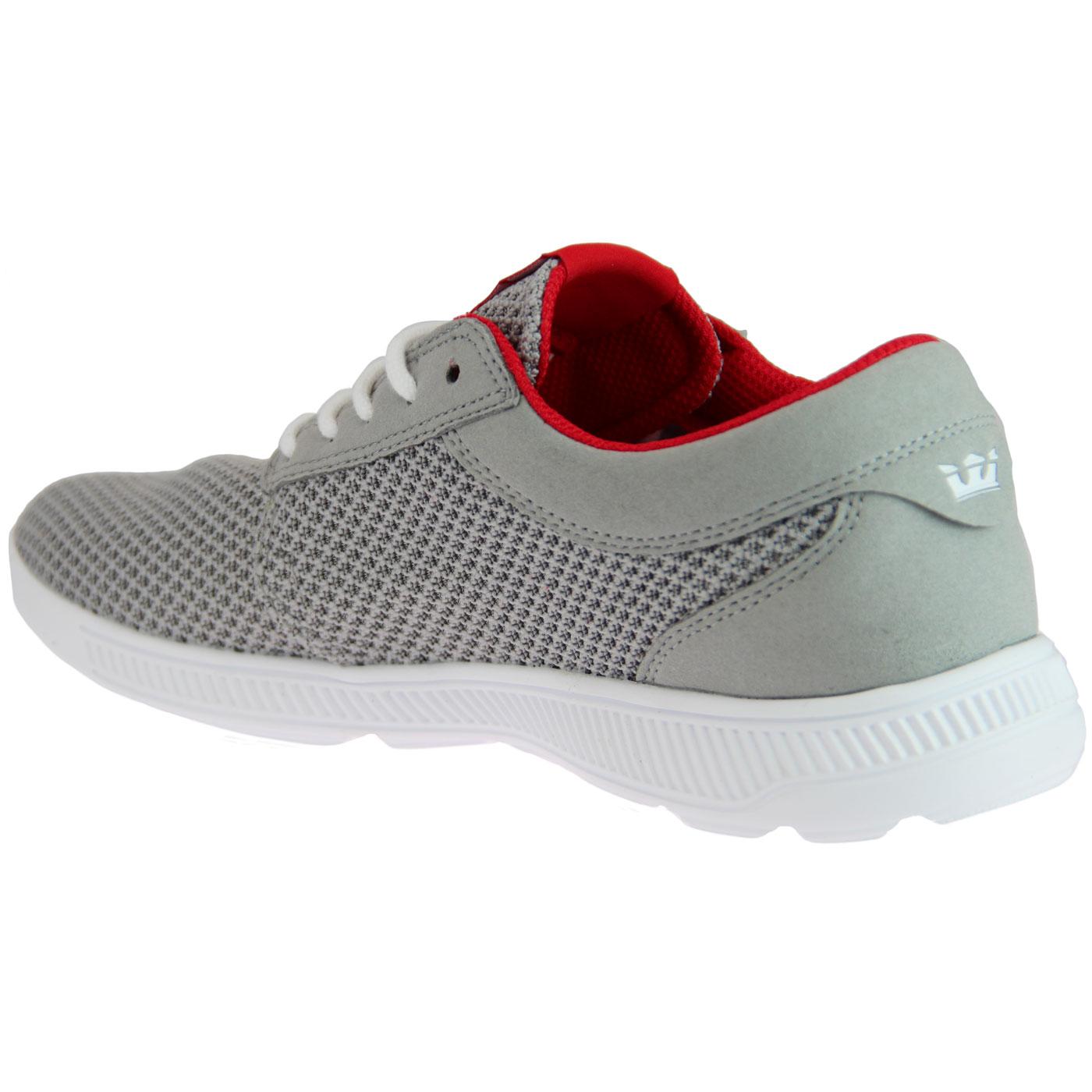 Supra Hammer Run Mens White Grey Skater Low Top Shoes Trainers Various Colours