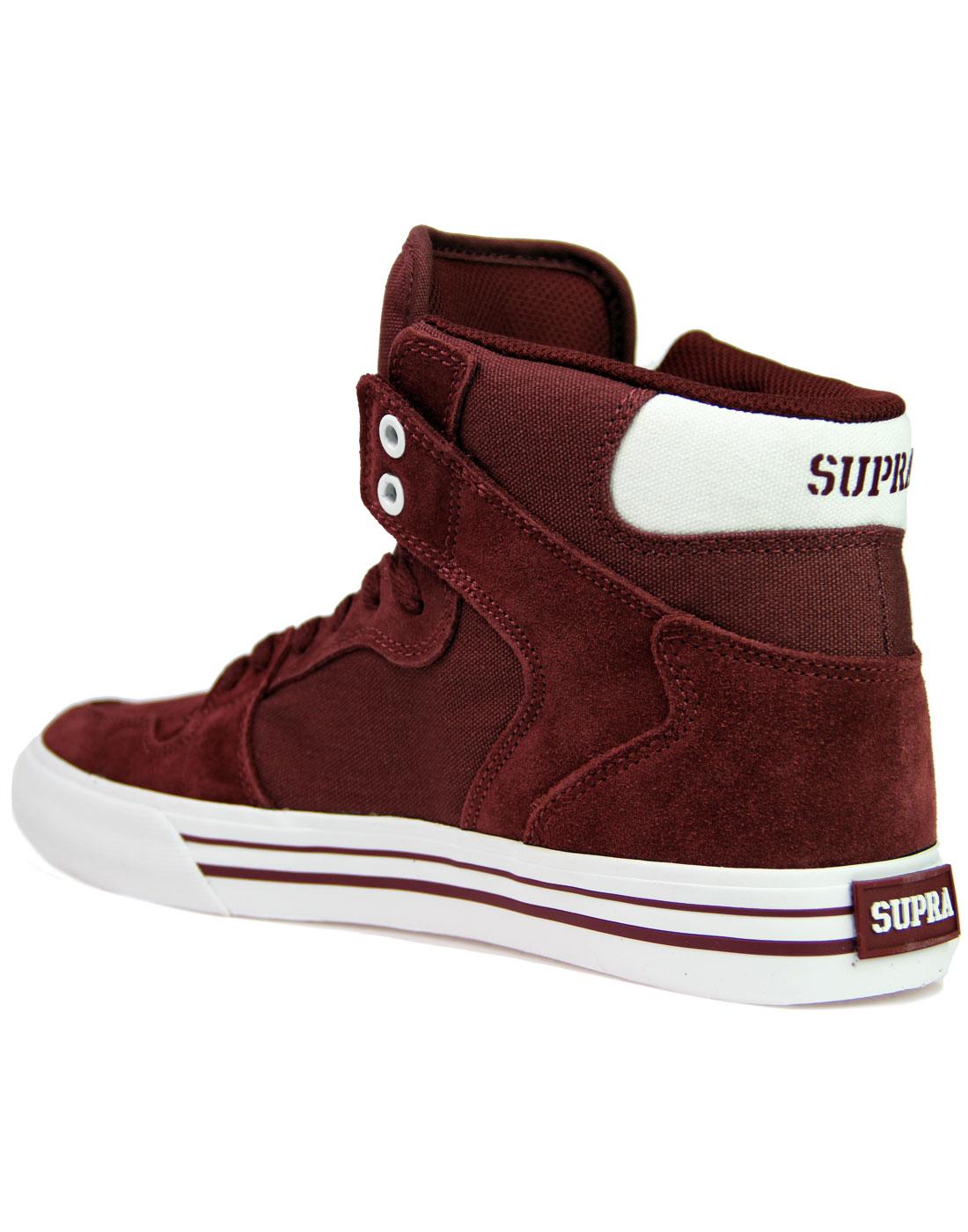 Mens supra red vaider trainers hotsell