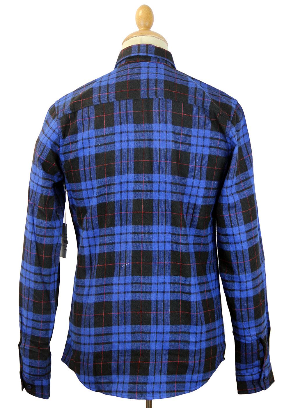 Hurricane SUPREMEBEING Retro Brushed Plaid Shirt B