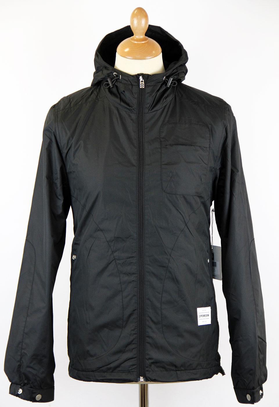SUPREMEBEING Traverse Retro Indie Shower Resistant Jacket Black