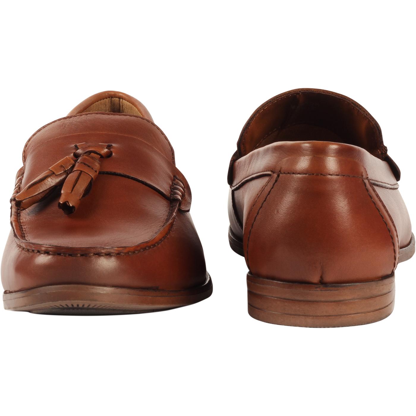Retro 60s Mod Tassel Loafer Shoes 