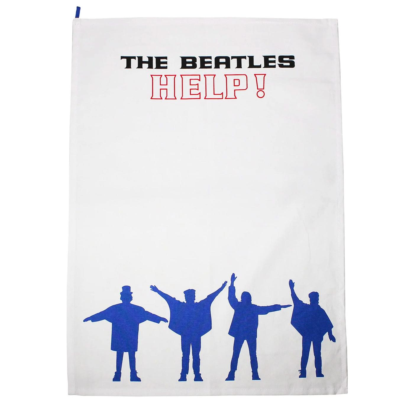 The Beatles Retro Help Recycled Cotton Tea Towel 