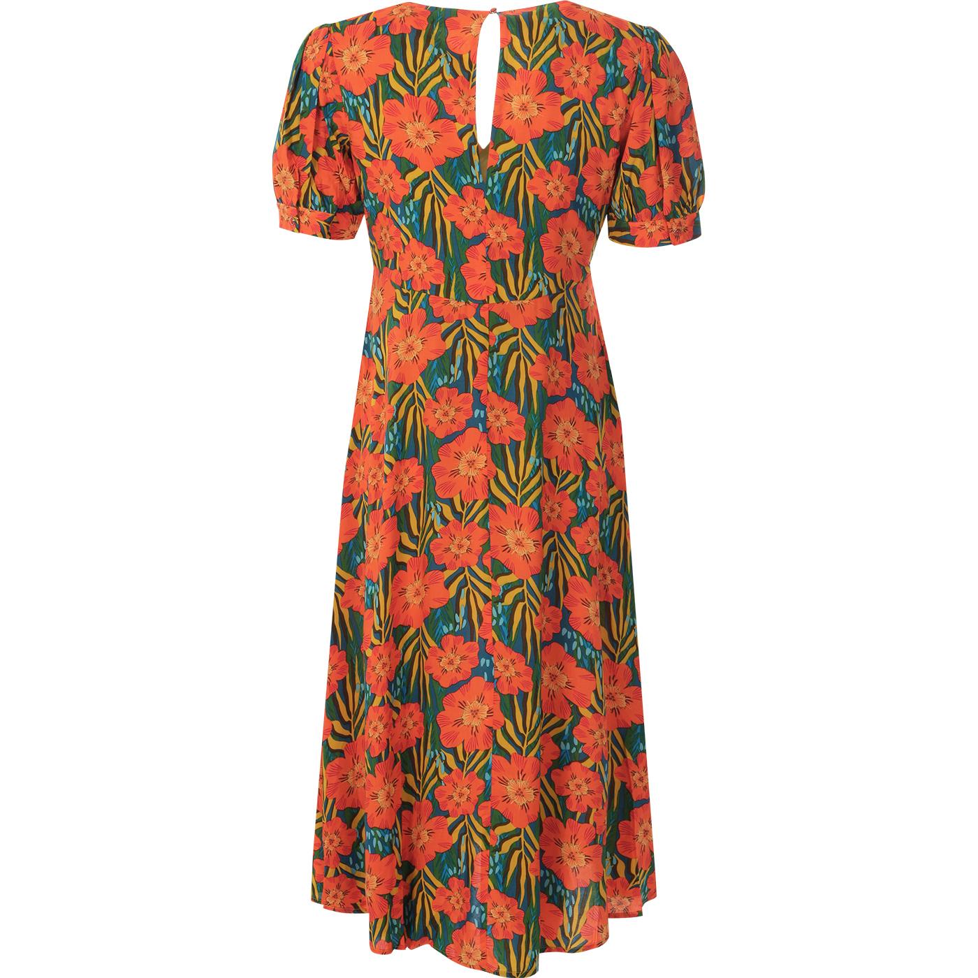 70s flower dress