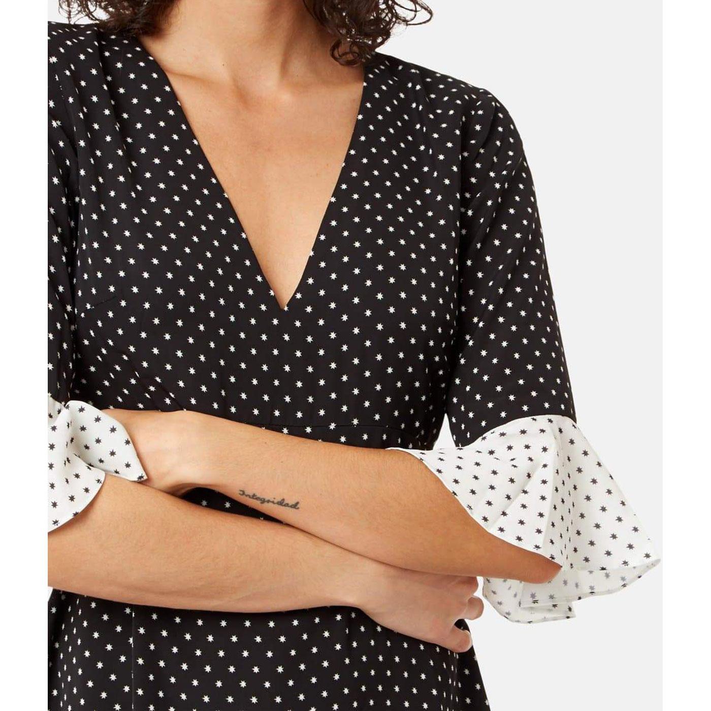 star print mini dress