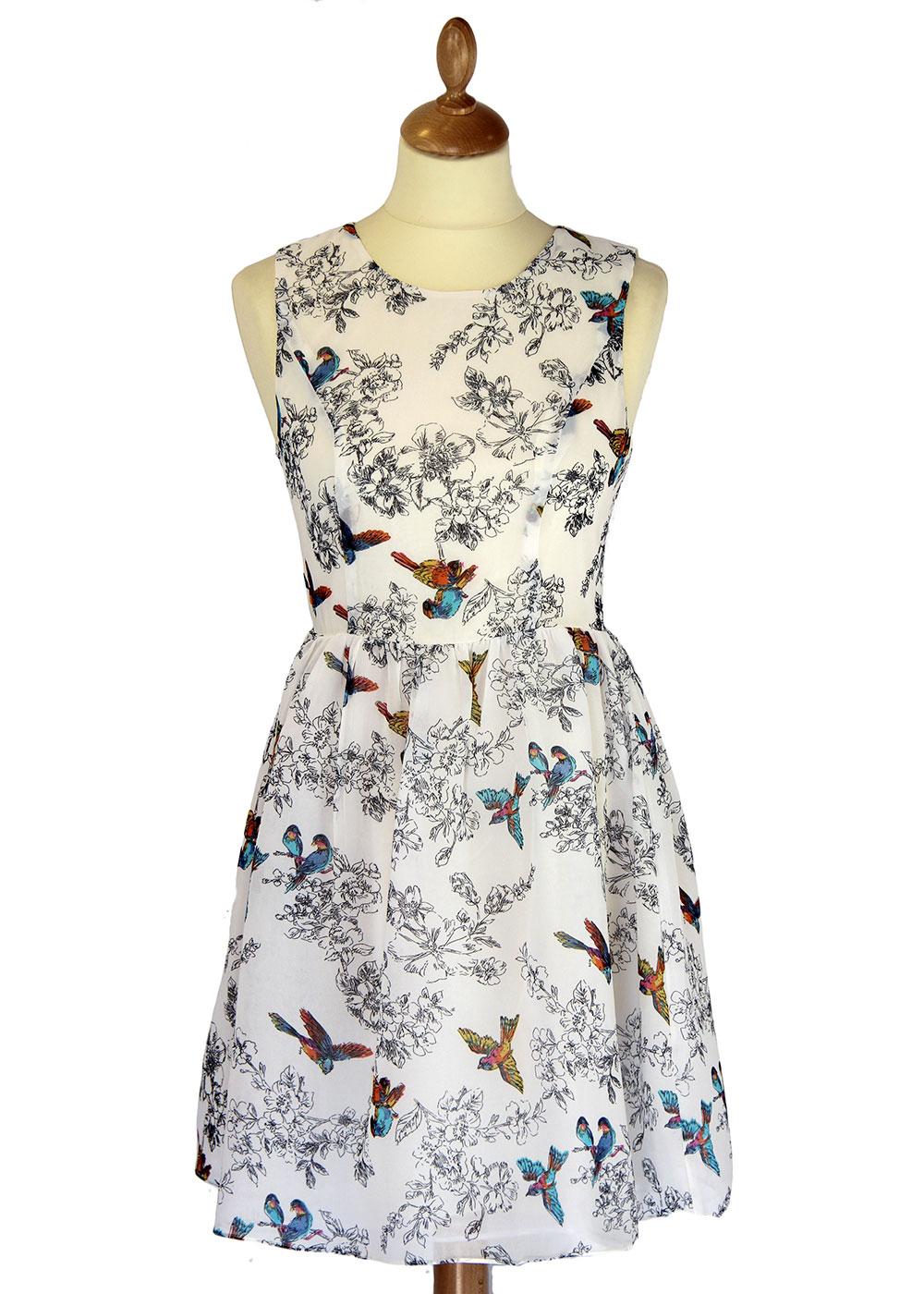Birds of a Feather TRAFFIC PEOPLE Retro Prom Dress