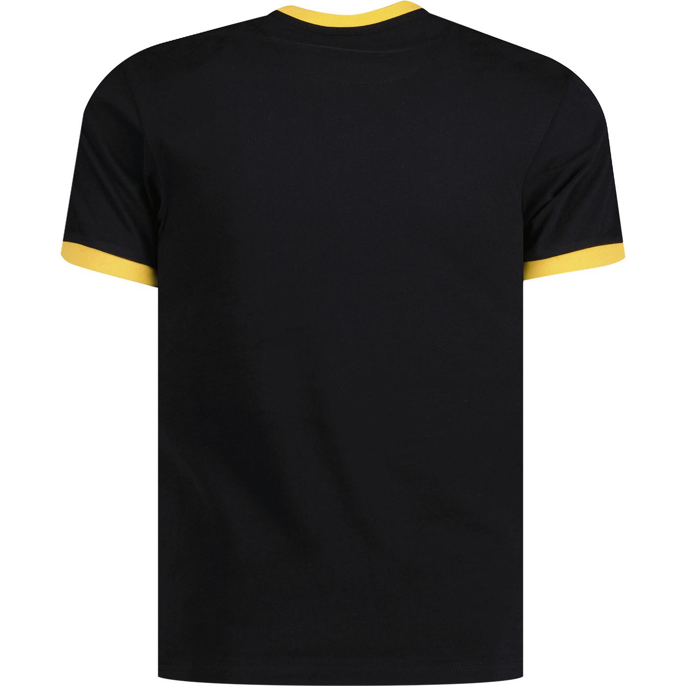 TROJAN RECORDS Outline Logo T-Shirt in Jamaica Colours