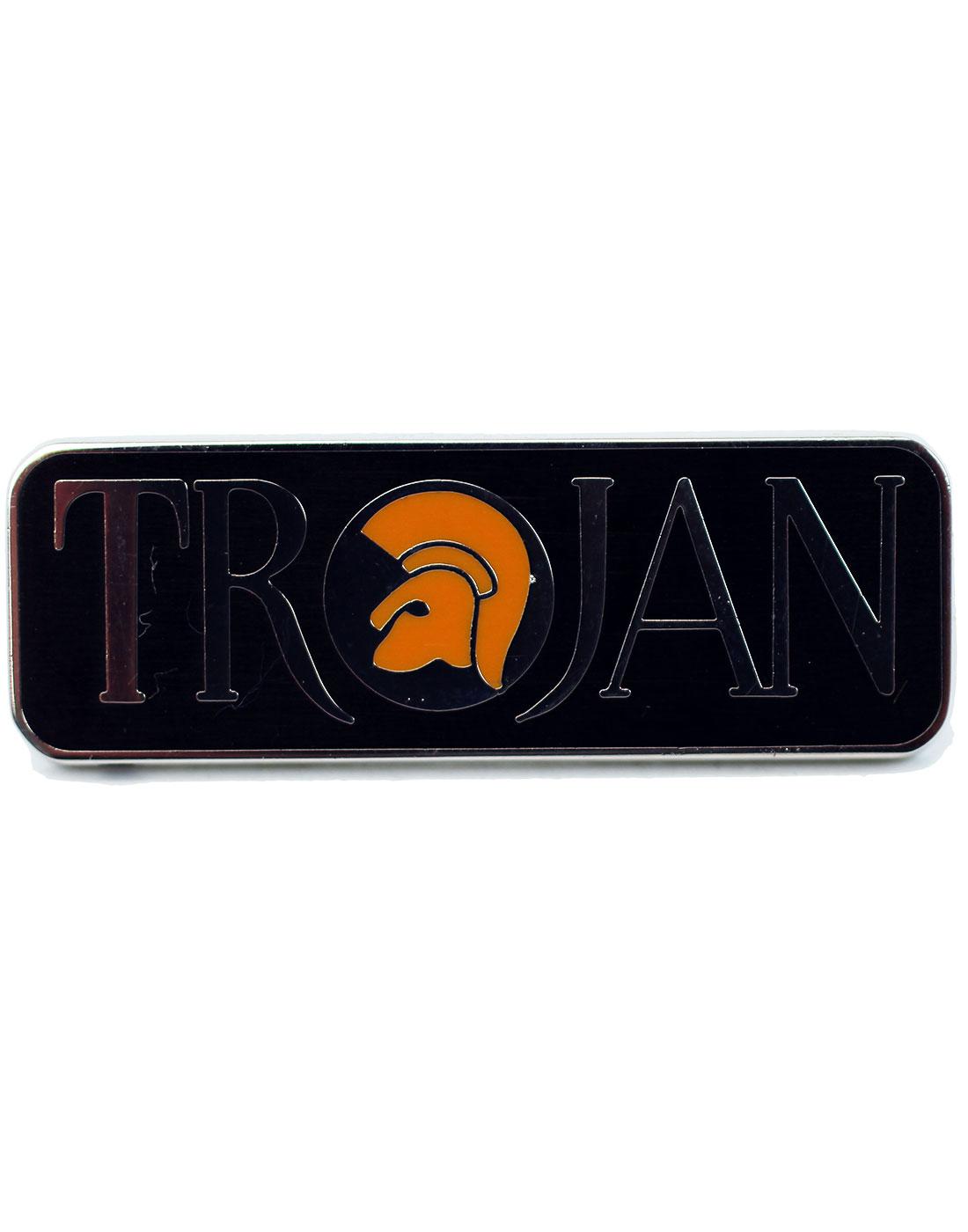 TROJAN RECORDS Ska Mod Helmet Logo Pin Badge