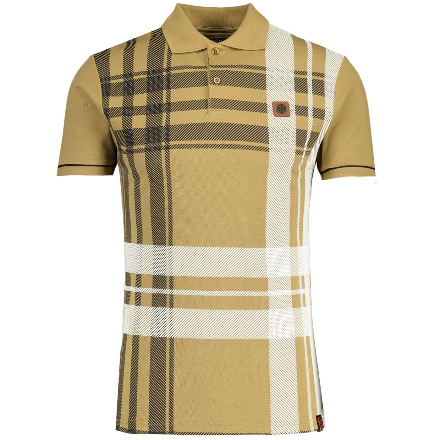 Trojan Records Oversize Check Retro Pique Polo (C)