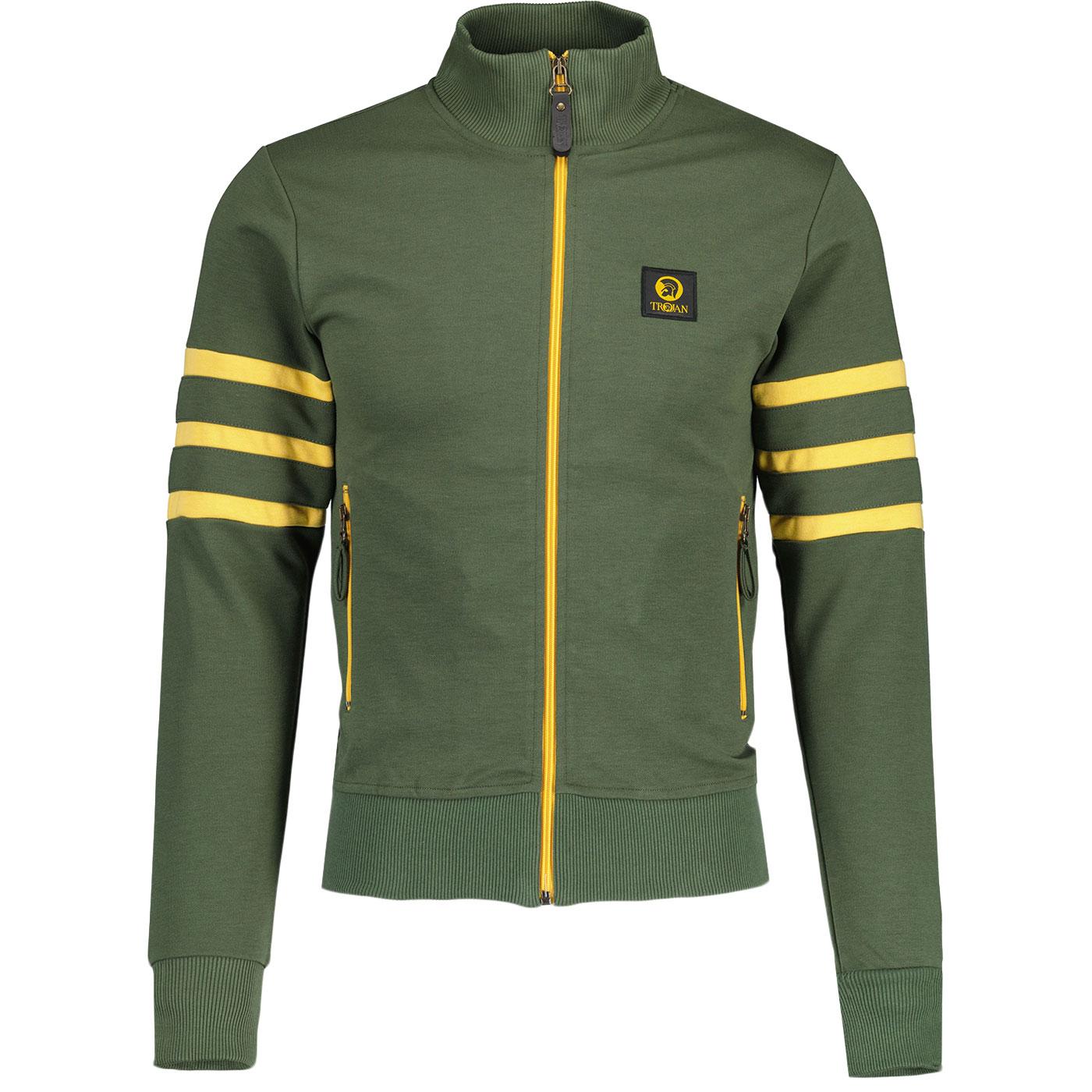 Trojan 70s Stripe Sleeve Funnel Neck Track Top AG