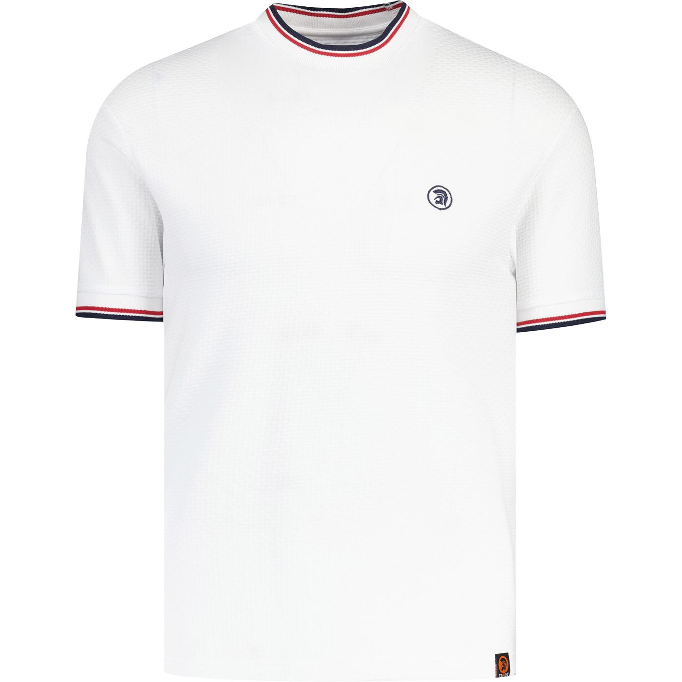 Trojan Twin Tipped Textured Retro Ringer T-shirt W