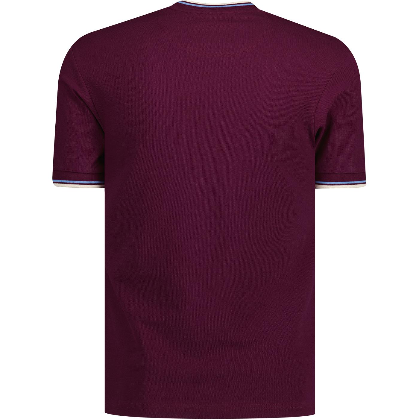 TROJAN RECORDS Mod Twin Tipped T-Shirt in Port