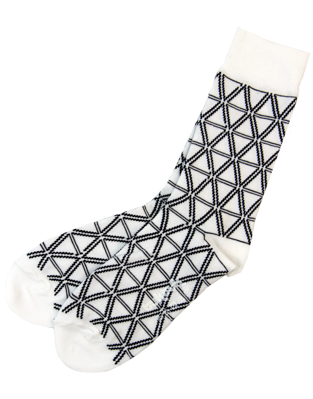 +Bloedel TUKTUK Retro Mod Geometric Triangle Socks