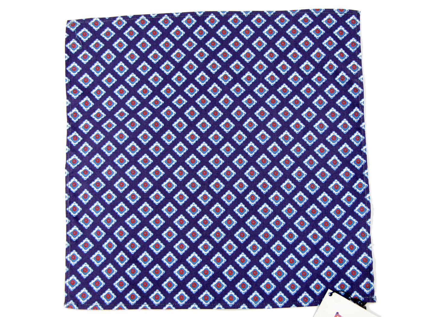 Blue Square TUKTUK Retro 60s Mod Handkerchief