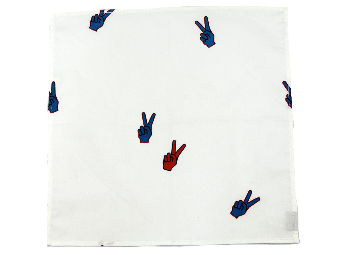 Peace Sign TUKTUK Retro 70s Handkerchief