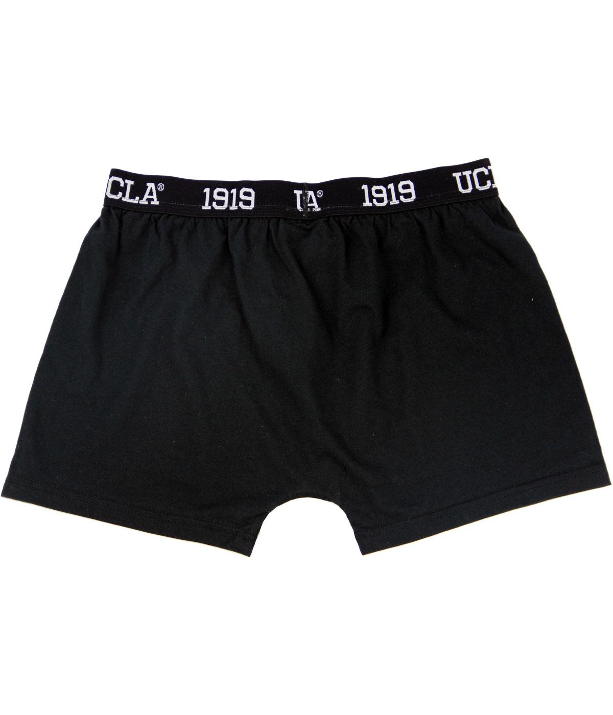 UCLA Donaldson Retro Signature Waistband Boxer Shorts In Black