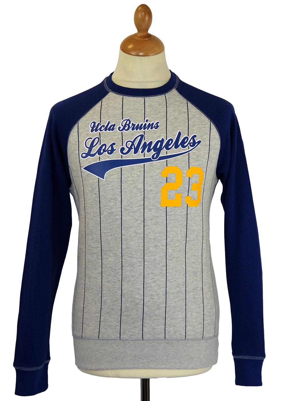 Bowman UCLA Retro Indie Stripe Baseball Sweatshirt