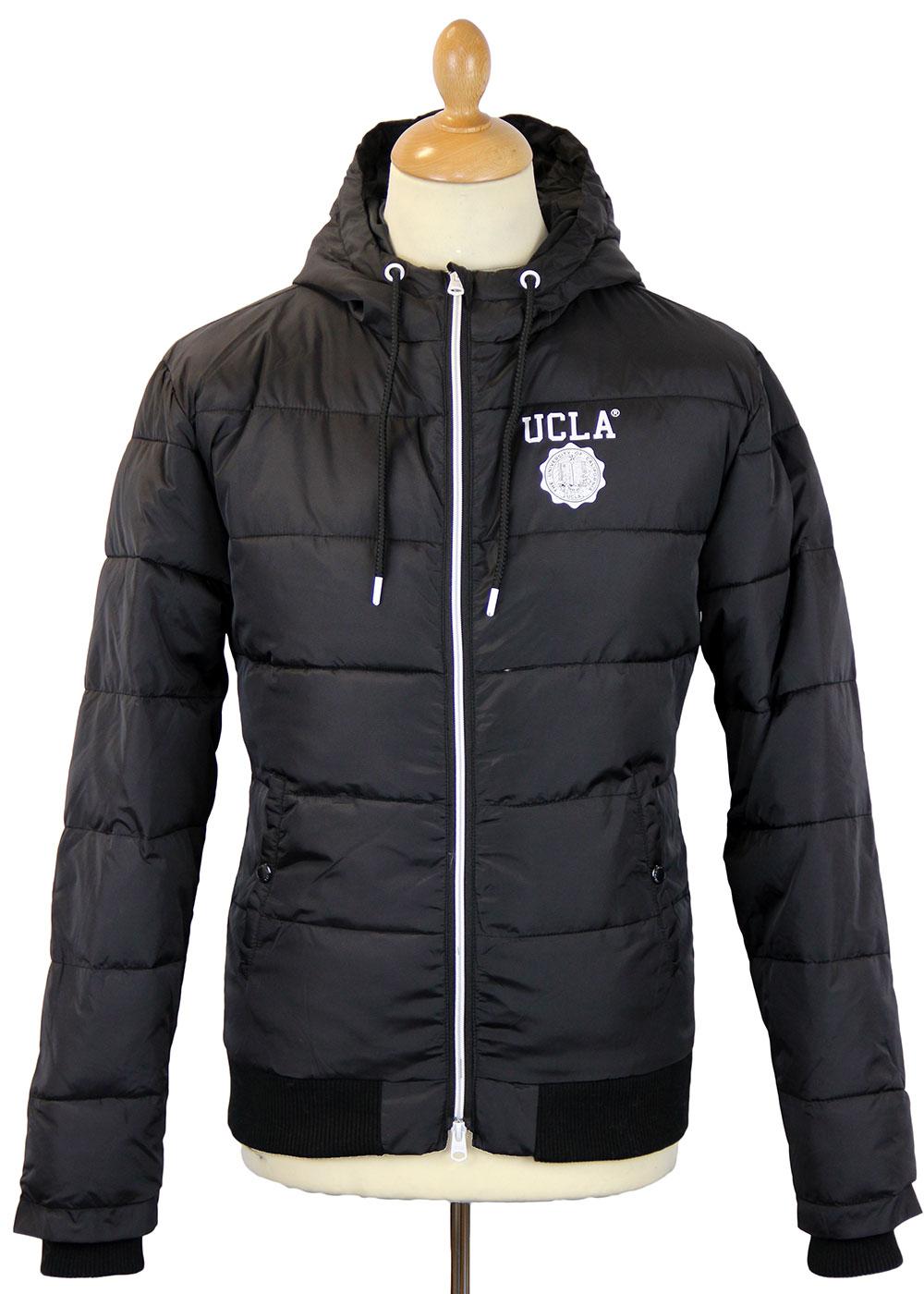 Spalding UCLA Retro 70s Hooded Puffer Jacket (B)
