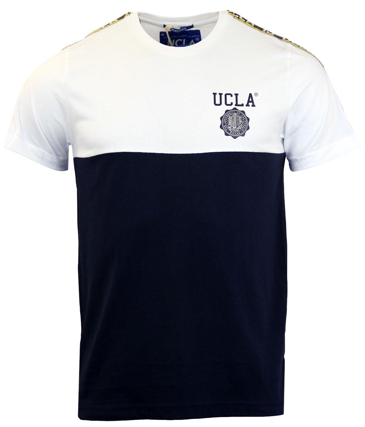 Weisman UCLA Retro Block Panel Tape Sleeve T-Shirt
