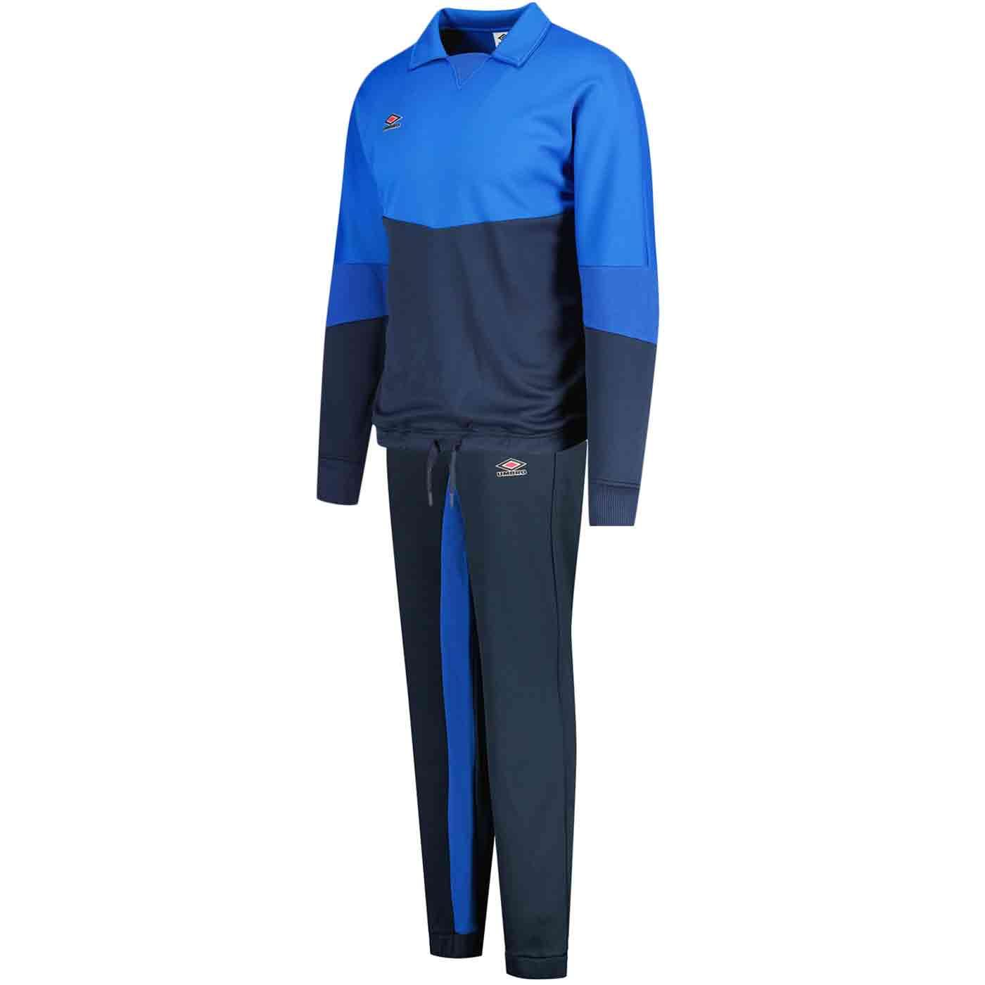 Umbro Centenary Retro 90s Drill Tracksuit in Blue