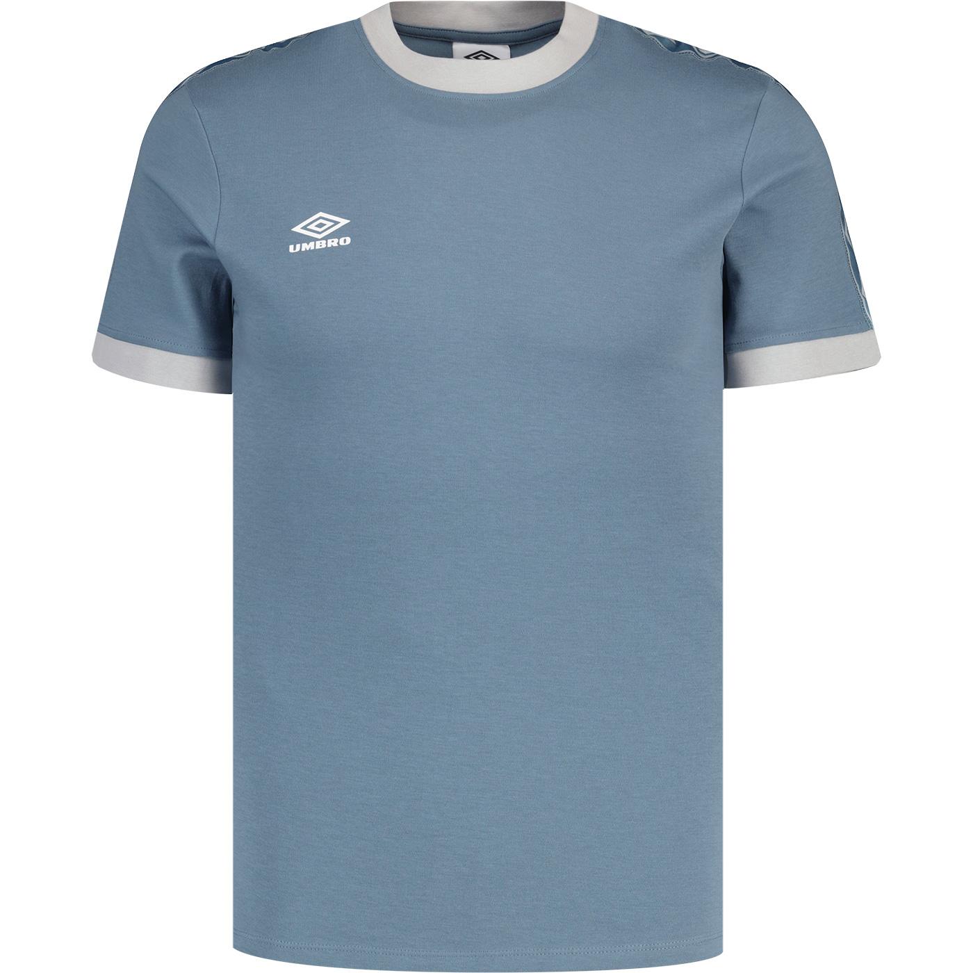 Umbro Men's Retro Sports Taped Ringer T-shirt (BM)