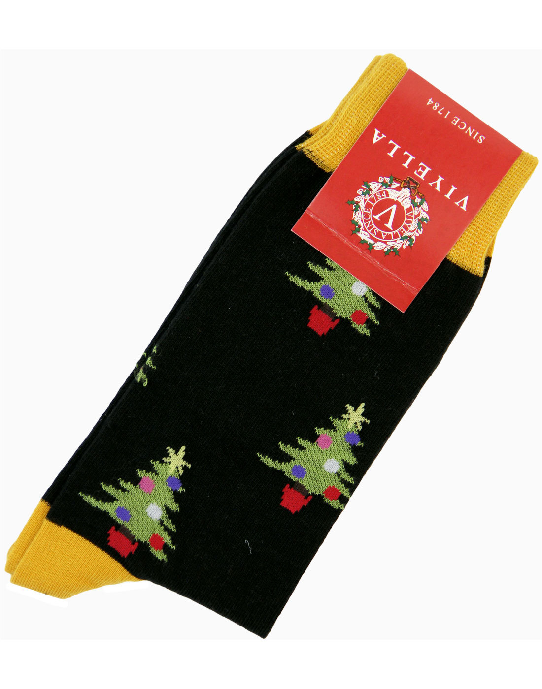 + Christmas Tree VIYELLA Retro Christmas Socks