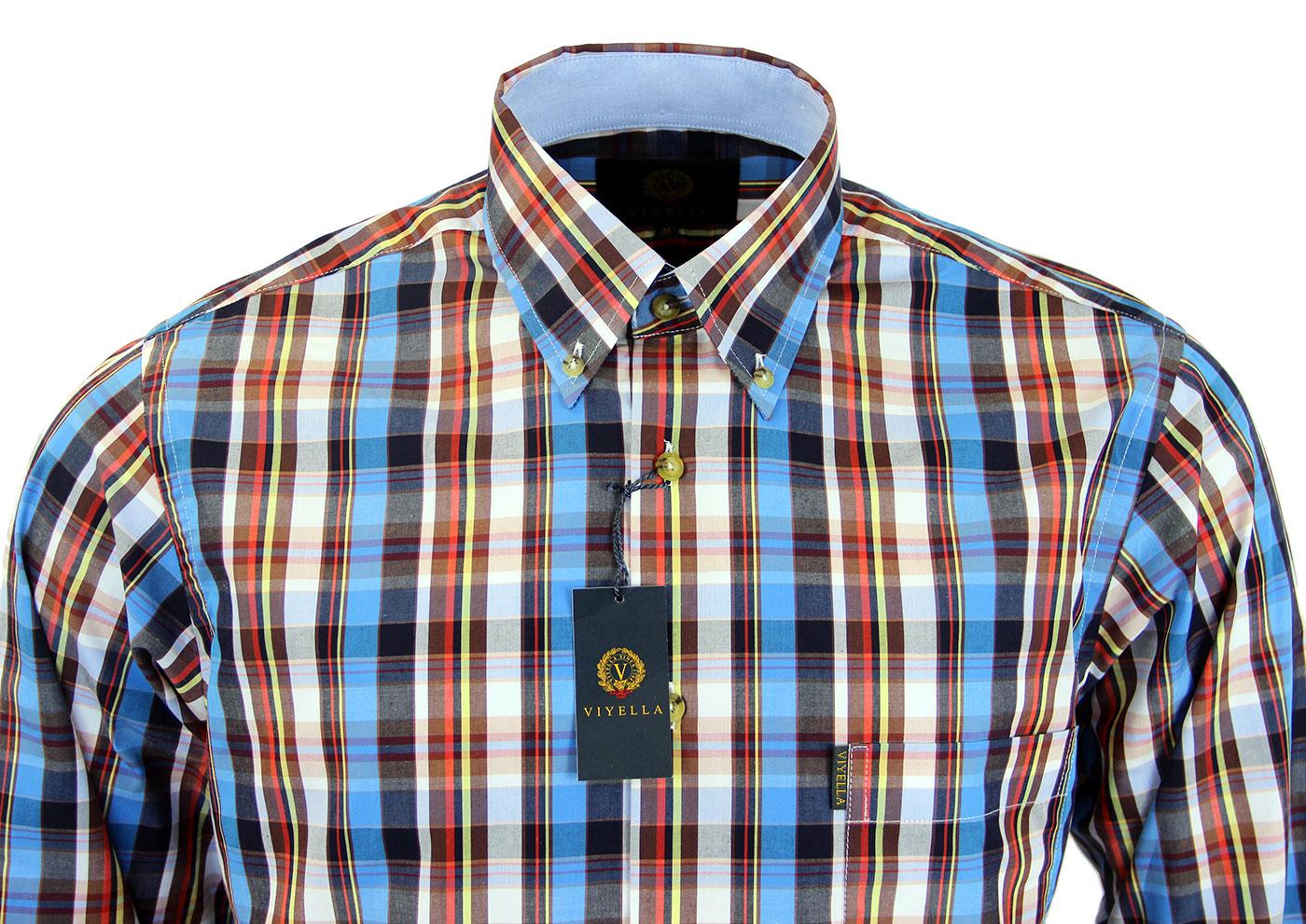 Vintage 60s super blouse Vintage madras plaid