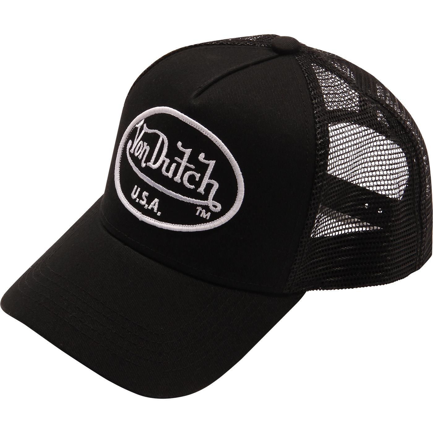 Vintage Brand New Black Von Dutch Cap / Von Dutch Visor Cap / Von Dutch  Hat. Deadstock New With Tags 